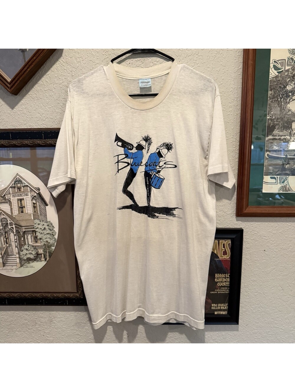 Vintage 80s RARE Bluecoats World Class Drum And Bugle Corps Ohio Size Mens Large